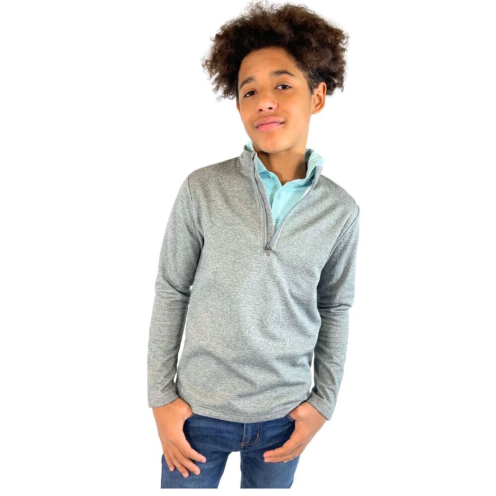 Garb Chase Toddler Boys Quarter Zip Pullover Gray Size 4T NWT